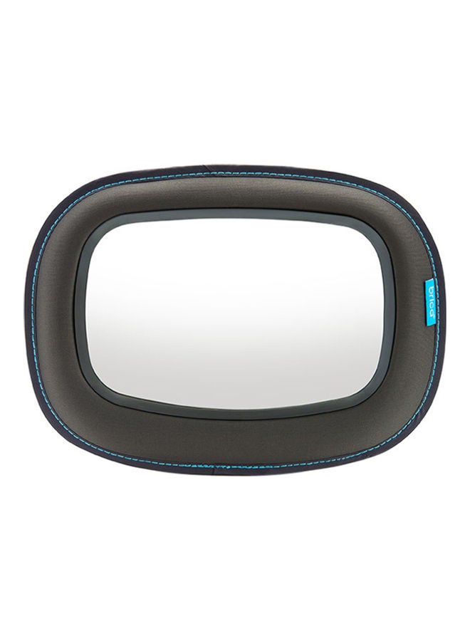 مونشكين مرآة سيارة بيبي إن سايت، انعكاس فائق وزاوية رؤية واسعة للطفل، رمادي - Image 1