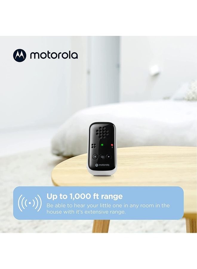 Motorola - Audio Baby Monitor - Up To 300 Meter Range, Secure And Private Connection, High-Sensitivity Mic, Volume Control, Alert Detection Light, Portable Parent Unit (Outlet or AAA Battery - NOT Included) - Image 1