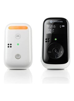 Audio Baby Monitor - Night Light LCD Screen 1000ft Range Two-Way Talk Room Temp Portable Parent Unit (Outlet or AAA Rechargeable Batteries Included)