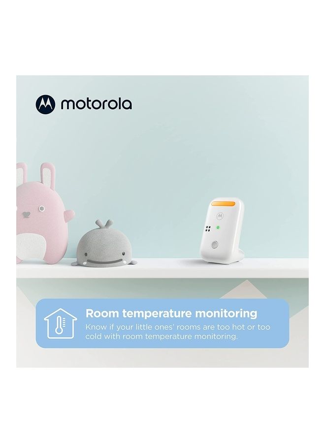 Motorola - Audio Baby Monitor - Night Light LCD Screen 1000ft Range Two-Way Talk Room Temp Portable Parent Unit (Outlet or AAA Rechargeable Batteries Included) - Image 1
