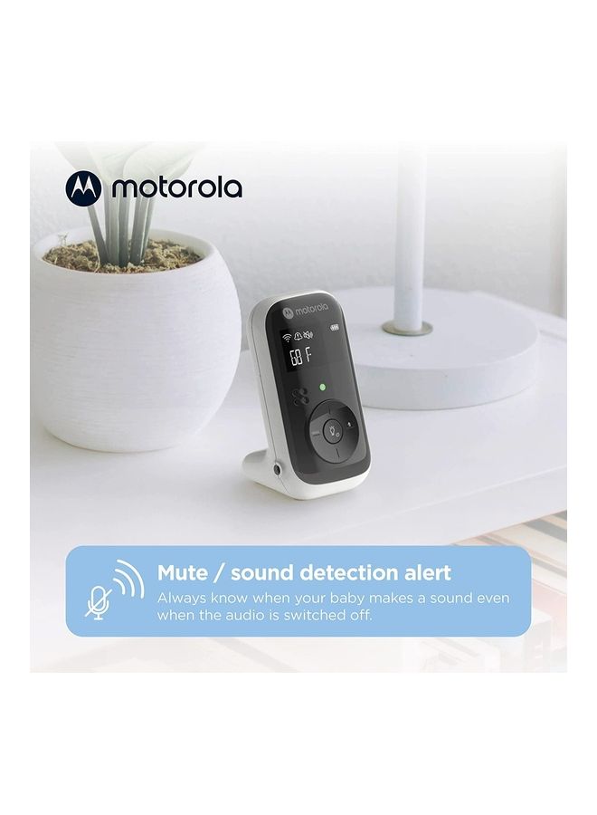 Motorola - Audio Baby Monitor - Night Light LCD Screen 1000ft Range Two-Way Talk Room Temp Portable Parent Unit (Outlet or AAA Rechargeable Batteries Included) - Image 1