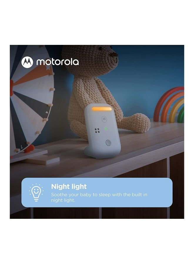 Motorola - Audio Baby Monitor - Night Light LCD Screen 1000ft Range Two-Way Talk Room Temp Portable Parent Unit (Outlet or AAA Rechargeable Batteries Included) - Image 1