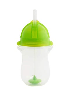 Munchkin Click Lock Tip and Sip Weighted Straw Cup 10oz/296 Ml 1 Pack Green  - Image 1