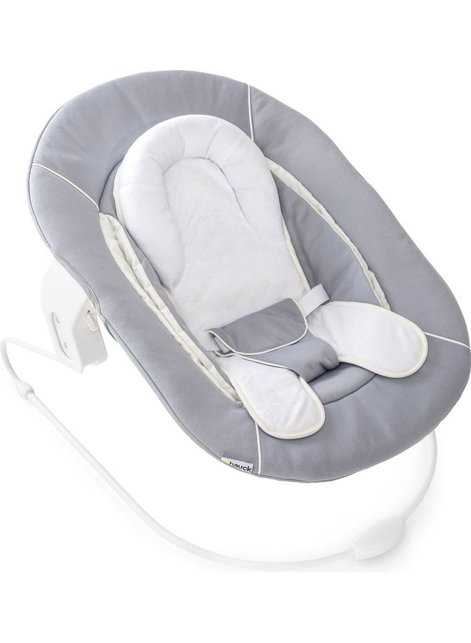 Alpha+ 2 In 1 Bouncer And Baby Rocker, Stretch Grey From Birth, Newborn Set, Compatible With Alpha Highchair - v1683878652/N53405549A_1