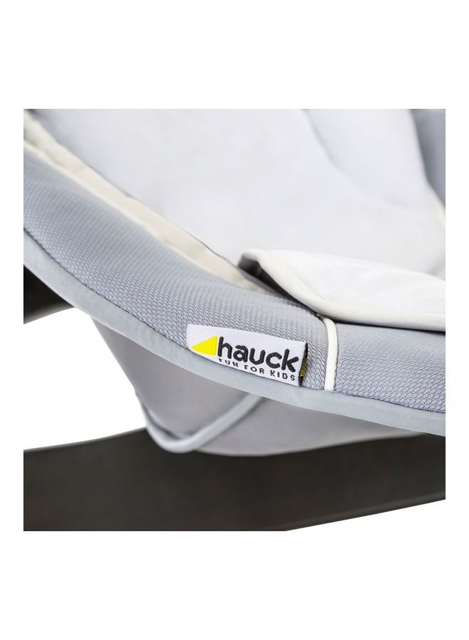hauck - Alpha+ 2 In 1 Bouncer And Baby Rocker, Stretch Grey From Birth, Newborn Set, Compatible With Alpha Highchair - Image 1