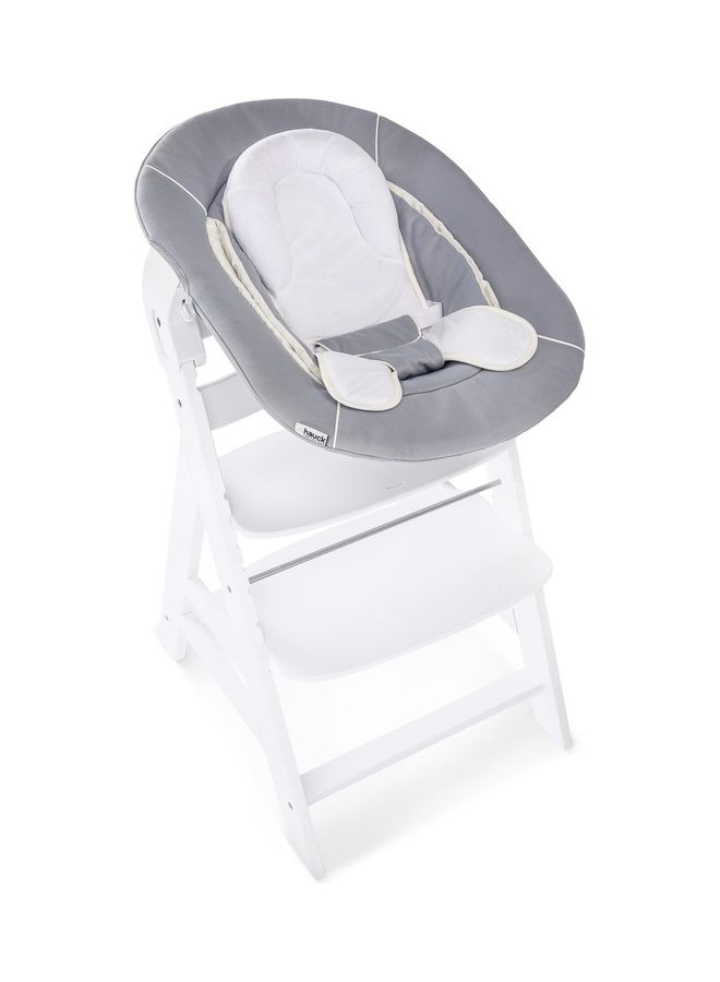 Alpha+ 2 In 1 Bouncer And Baby Rocker, Stretch Grey From Birth, Newborn Set, Compatible With Alpha Highchair - v1683878652/N53405549A_7