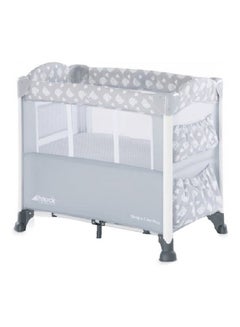 hauck Bedside Crib Sleep N Care Plus, Co - Sleeper For New Born Babys From Birth Up To 9 Kg, Lowerable Side Part, Wheels, Toy Pockets, Storage Compartment, Foldable, Transport Bag, Teddy Grey  - Image 1