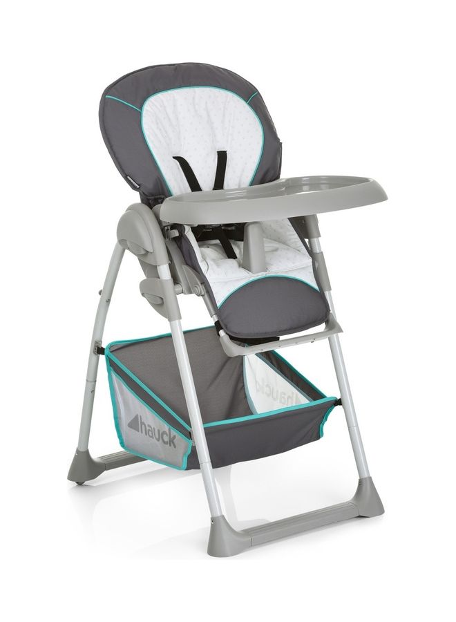hauck Grow - Along Highchair Sit N Relax, New - Born Attachment From Birth To 9 Kg, Toddler Seat Up To 15 Kg, Height - Adjustable, Foldable, Wheels, Play Arch, Tray, Basket, Grey  - Image 4