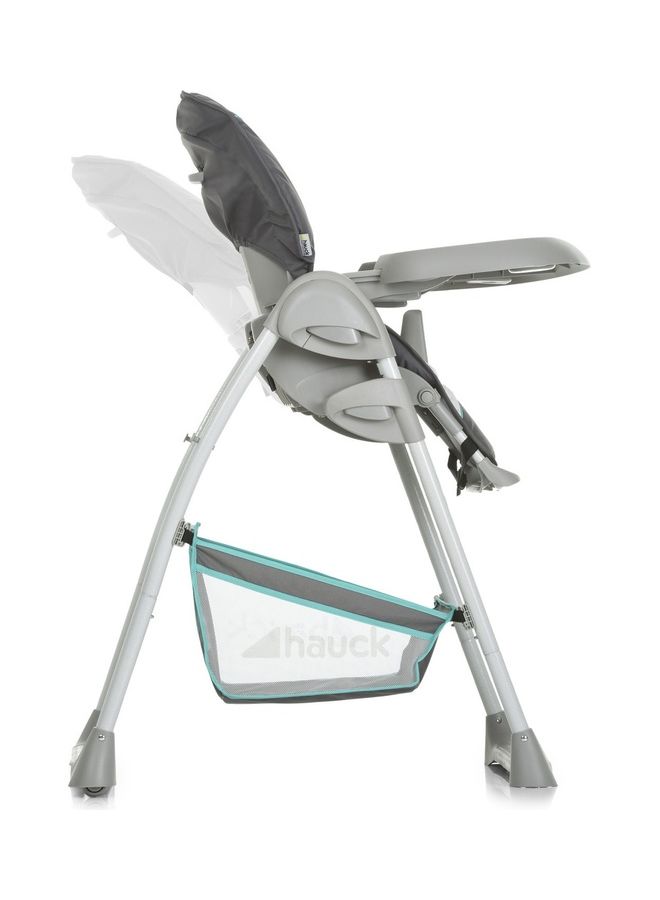hauck Grow - Along Highchair Sit N Relax, New - Born Attachment From Birth To 9 Kg, Toddler Seat Up To 15 Kg, Height - Adjustable, Foldable, Wheels, Play Arch, Tray, Basket, Grey  - Image 5