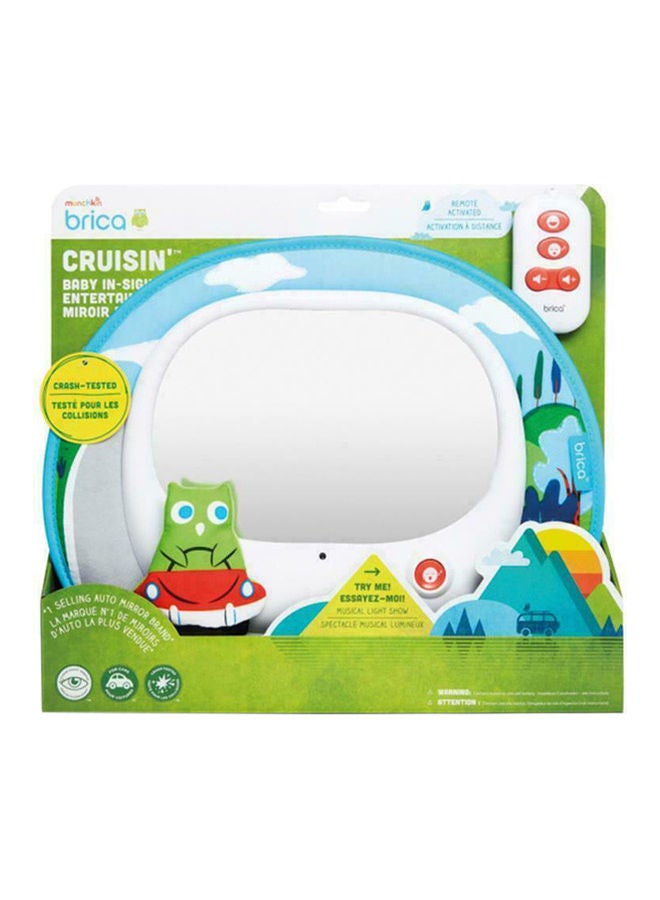 Munchkin - Cruisin Baby In Sight Owl Car Mirror 8 Entertaining Tunes And Soothing Melodies Synced With Led Light Show Auto Battery Shut Off - Image 1