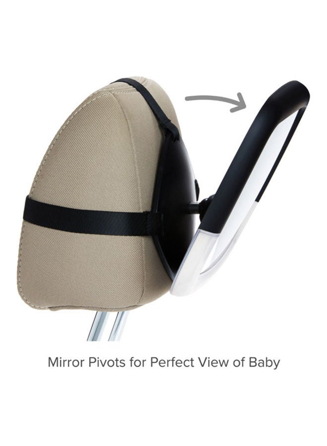 Munchkin Night Light Baby In Sight Pivot Car Mirror Crash D and Shatter Resistant Black  - Image 5