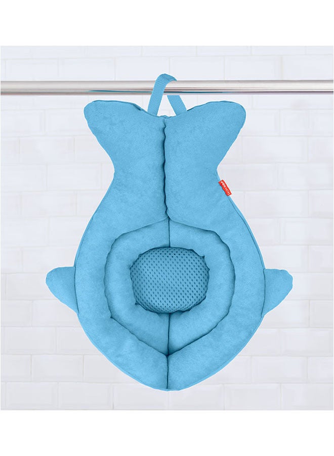 Skip Hop Baby Bath Tub, Newborn Softspot Sink Bather, Moby - Blue - Image 5