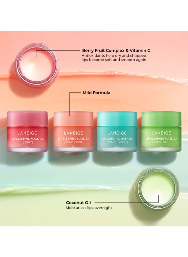 LANEIGE - 4-Piece Lip Sleeping Mask Set 4x20grams - Image 1