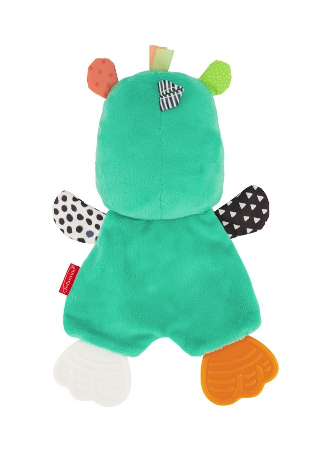 infantino Cuddly Silicon BPA free Baby Teether For Sensory Exploration From 0 Months and Above - Hippo - Image 3