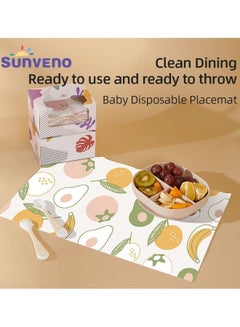 صنفينو Baby Feeding Disposable Travel Multipurpose Placemats  - Image 2