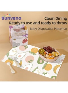 صنفينو Baby Feeding Disposable Travel Multipurpose Placemats  - Image 2