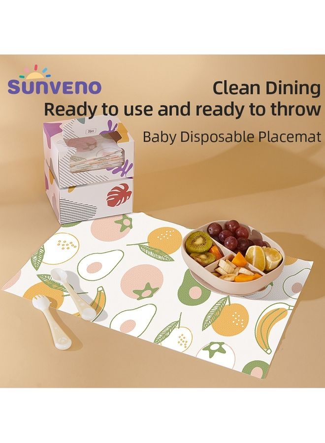 صنفينو Baby Feeding Disposable Travel Multipurpose Placemats  - Image 2