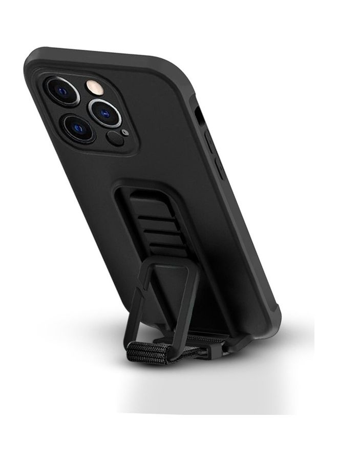 MARGOUN 2 Pack For iPhone 13 Pro Case Cover And Screen Protector With Strap Adjustable Grip Black - Image 2