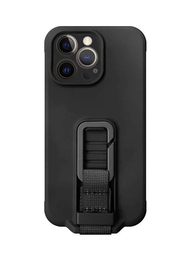 MARGOUN 2 Pack For iPhone 13 Pro Case Cover And Screen Protector With Strap Adjustable Grip Black - Image 3