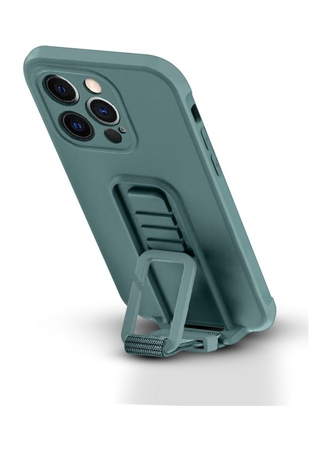 MARGOUN 2 Pack For iPhone 13 Pro Case Cover And Screen Protector With Strap Adjustable Grip Green - Image 2