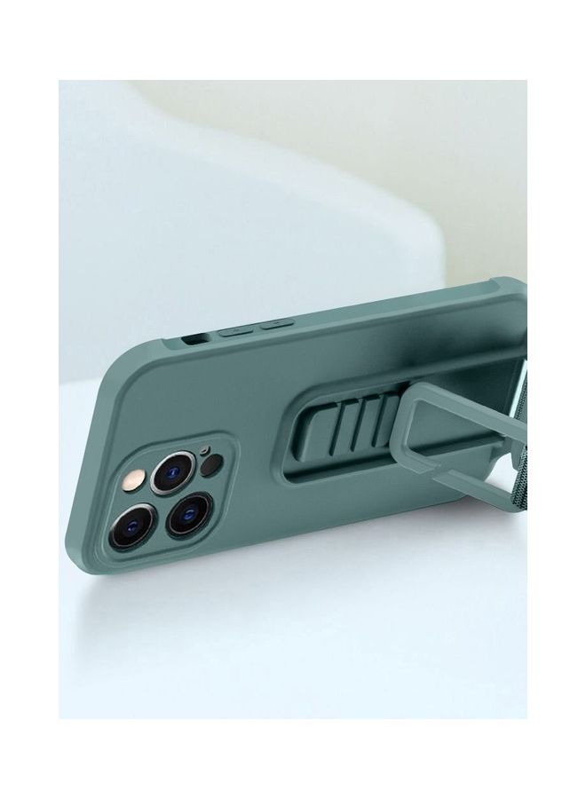 MARGOUN 2 Pack For iPhone 13 Pro Case Cover And Screen Protector With Strap Adjustable Grip Green - Image 4