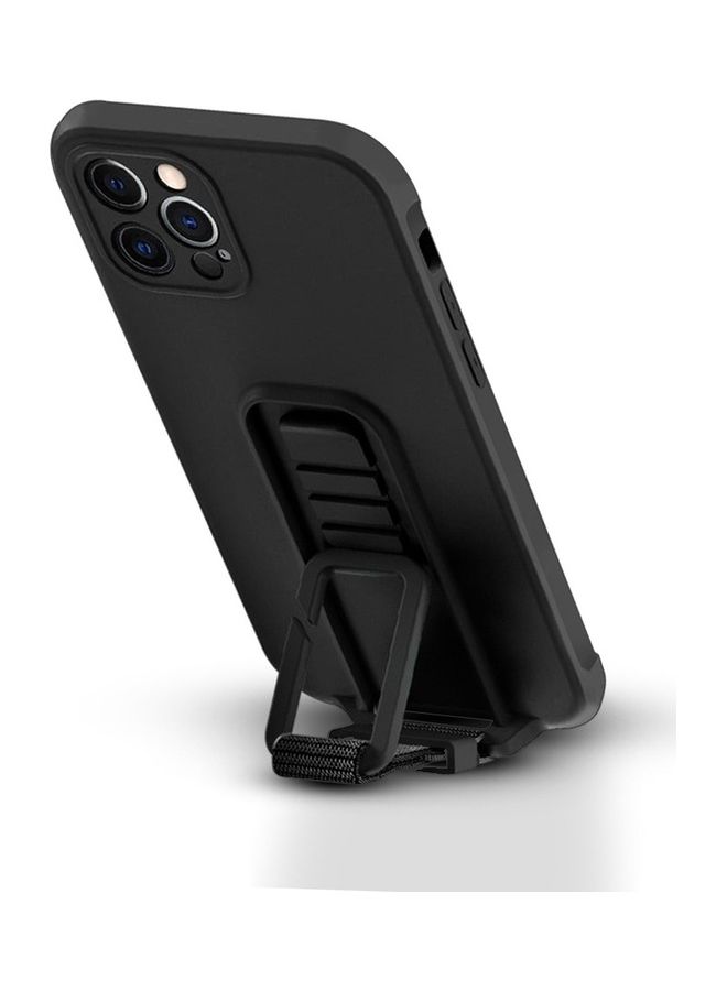 MARGOUN 2 Pack For iPhone 12 Pro Max Case Cover And Screen Protector With Strap Adjustable Grip Black - Image 2