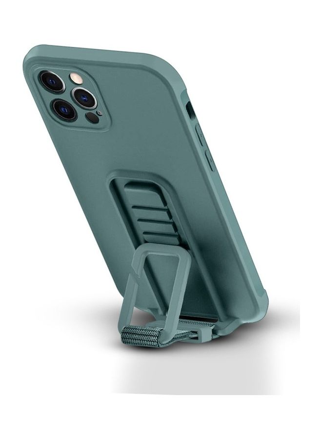 MARGOUN 2 Pack For iPhone 12 Pro Max Case Cover And Screen Protector With Strap Adjustable Grip Green - Image 2