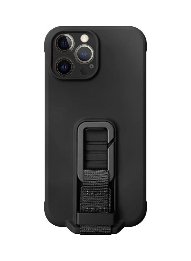 MARGOUN 2 Pack For iPhone 12 Pro Case Cover And Screen Protector With Strap Adjustable Grip Black - Image 3