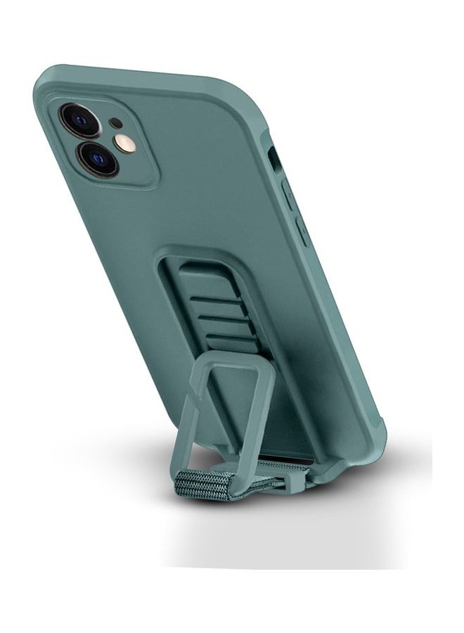 مارجون 2 Pack For iPhone 12 Case Cover And Screen Protector With Strap Adjustable Grip Green - Image 2