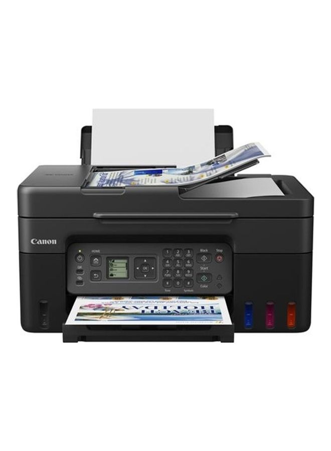 Canon Refillable Megatank Inkjet Printer With 4 High Yield Ink Bottles Gi-41 Print Scan Copy Fax With Adf Wifi And Cloud Black  - Image 1
