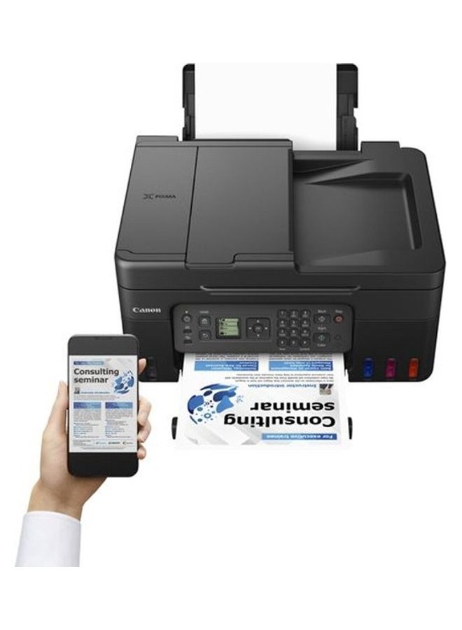 Canon Refillable Megatank Inkjet Printer With 4 High Yield Ink Bottles Gi-41 Print Scan Copy Fax With Adf Wifi And Cloud Black  - Image 3