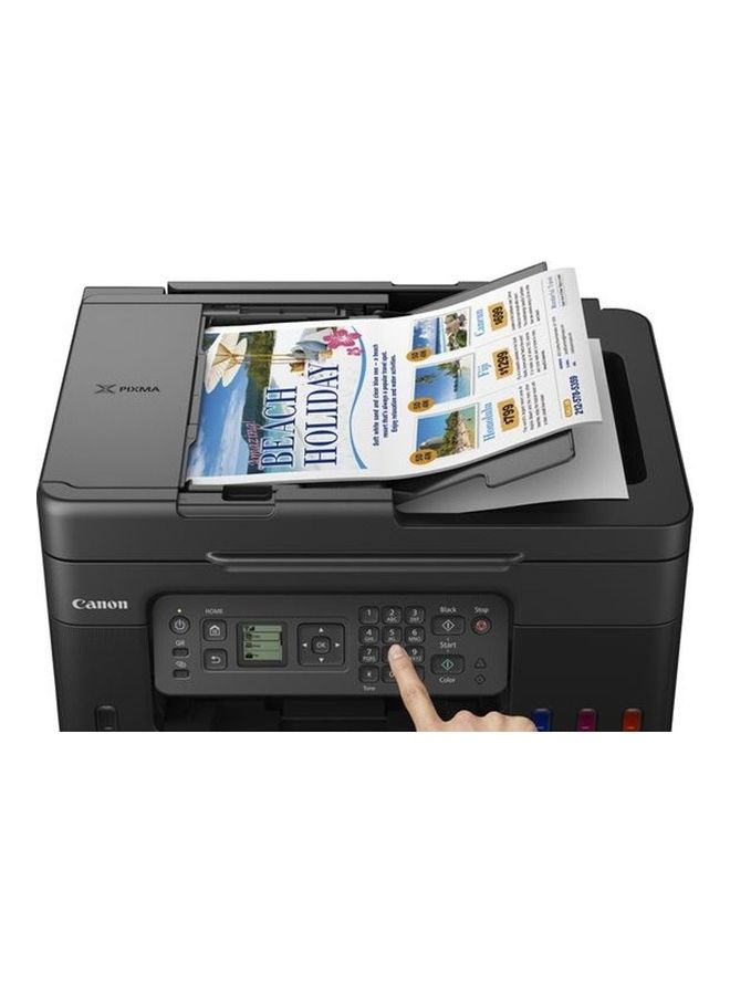 Canon Refillable Megatank Inkjet Printer With 4 High Yield Ink Bottles Gi-41 Print Scan Copy Fax With Adf Wifi And Cloud Black  - Image 4