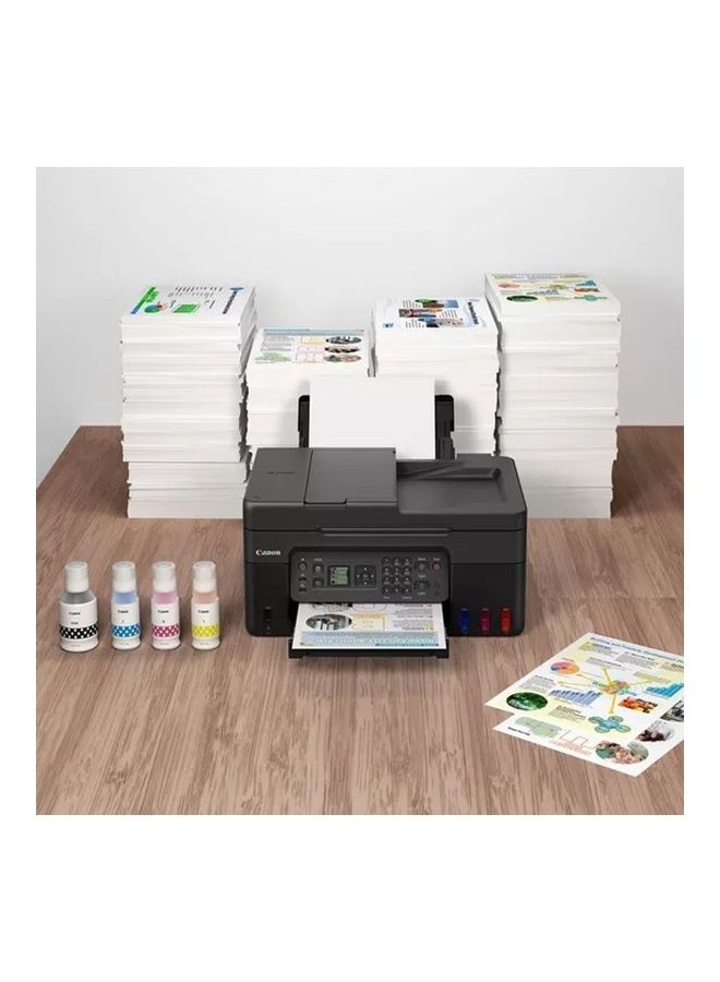 Canon Refillable Megatank Inkjet Printer With 4 High Yield Ink Bottles Gi-41 Print Scan Copy Fax With Adf Wifi And Cloud Black  - Image 5