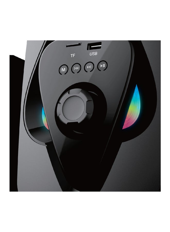 Impex - 2.1 MICRO-R1 Multimedia Bluetooth Speaker System Black - Image 1