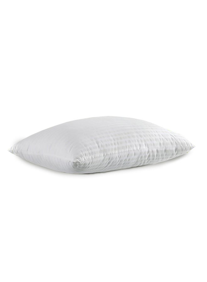 REGAL IN HOUSE Comfortable Strip Hotel Pillow Microfiber White 75x50cm  - Image 2