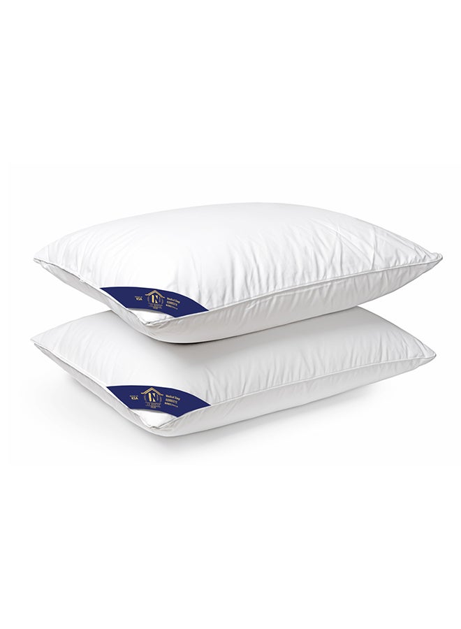 REGAL IN HOUSE Hotel Pillow Anti Allergic Cotton White 75x50cm  - Image 2