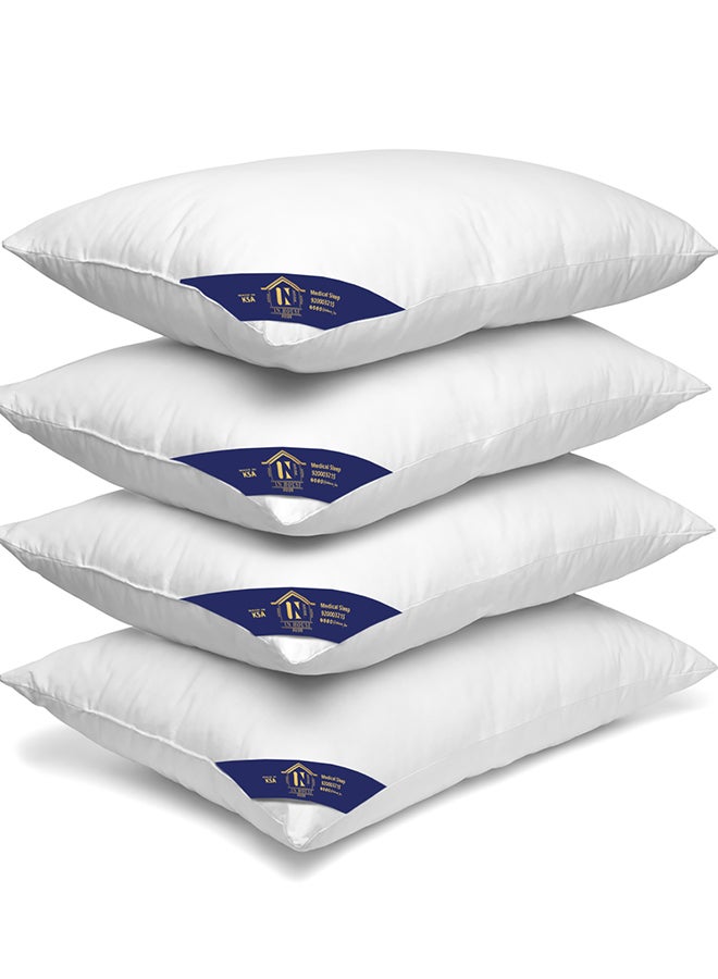 REGAL IN HOUSE Hotel Pillow Anti Allergic Cotton White 75x50cm  - Image 3