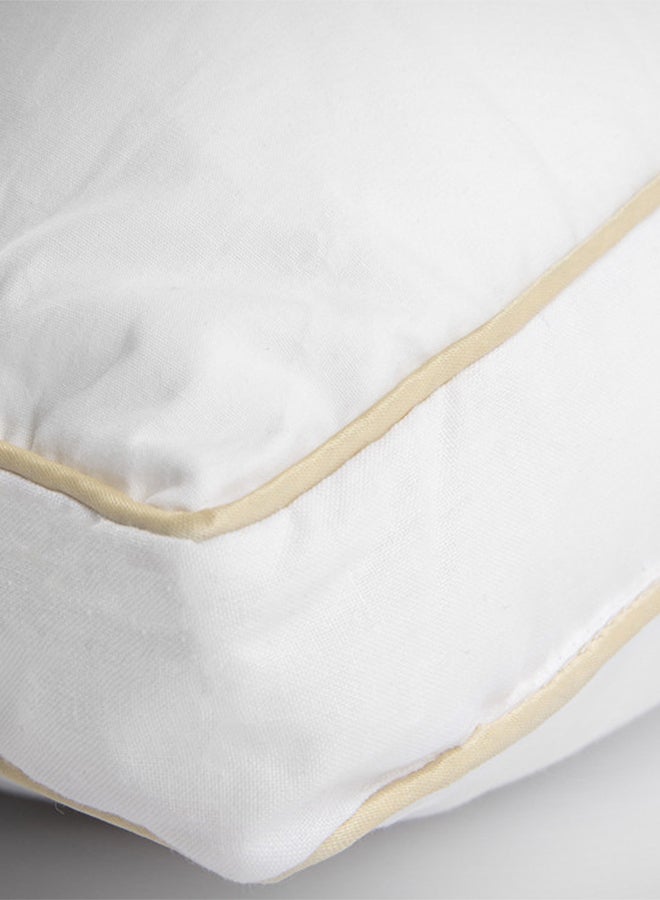 REGAL IN HOUSE - Set of 2-Piece of Blend Hotel with Feather Alternative filler Microfiber White 75x50cm - Image 1