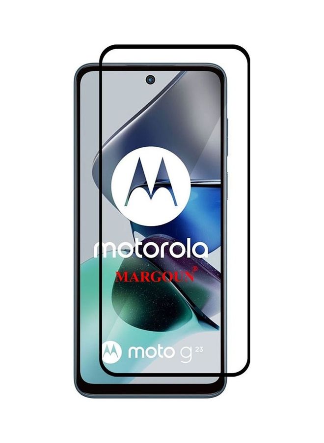 مارجون واقي شاشة Moto G23 من الزجاج المقوى مع لاصقة خلفية كاملة - Image 2
