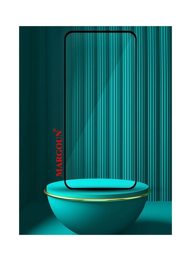 MARGOUN Moto G73 Screen Protector Tempered Glass Full Glue Back Black Side - Image 2