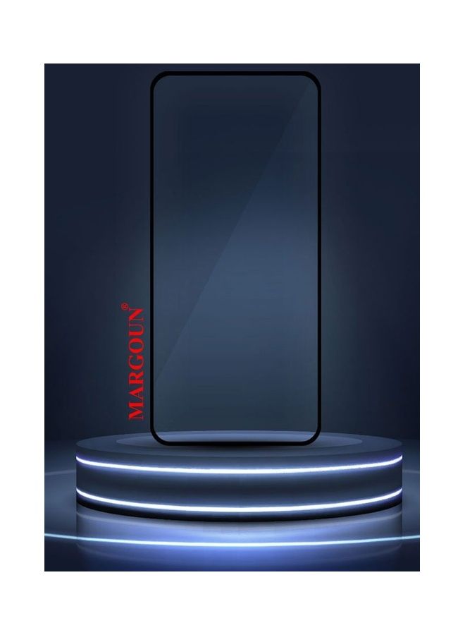 MARGOUN Moto G73 Screen Protector Tempered Glass Full Glue Back Black Side - Image 3