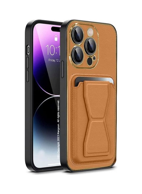 غطاء حماية لهاتف iPhone 14 Pro Max بمسند وغطاء محفظة