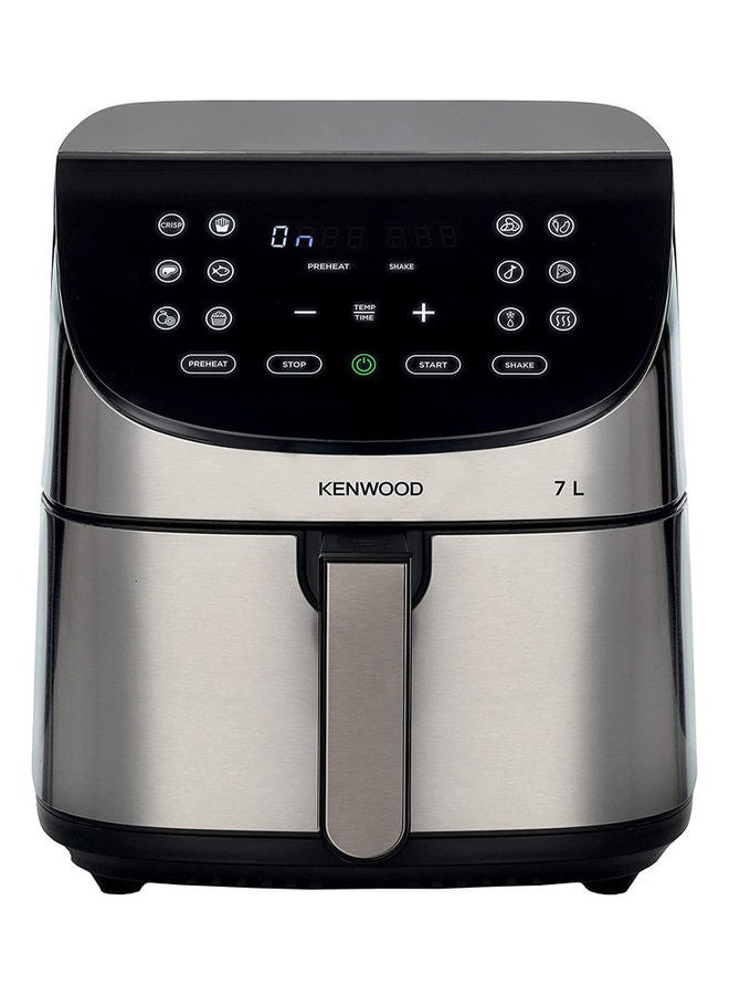 KENWOOD Digital Air Fryer XXXL 2.8Kg With Max Crisp Function Recipe Book Rapid Hot Air Circulation For Frying Grilling Broiling Roasting Baking And Toasting 7 L 1800 W HFM80.000SS Silver 