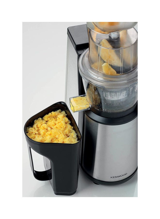 KENWOOD - Slow Masticating Juicer Extractor Easy To Clean Cold Press Machines With Stainless Steel Body Quiet Motor And Reverse Function Powerfull 1 L 400 W JMM71.000BK Silver - Image 1