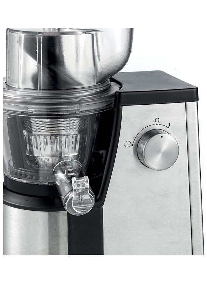 KENWOOD - Slow Masticating Juicer Extractor Easy To Clean Cold Press Machines With Stainless Steel Body Quiet Motor And Reverse Function Powerfull 1 L 400 W JMM71.000BK Silver - Image 1