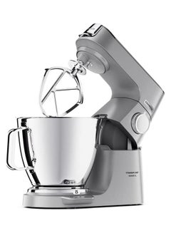 Metal Body Kitchen Machine Titanium Chef Baker Xl With Built In Weighing Scale Duo Bowl 4 Tools Glass Blender Meat Grinder Food Processor Citrus Juicer Multi Mill 7 L 1200 W KVL85.704SI Silver