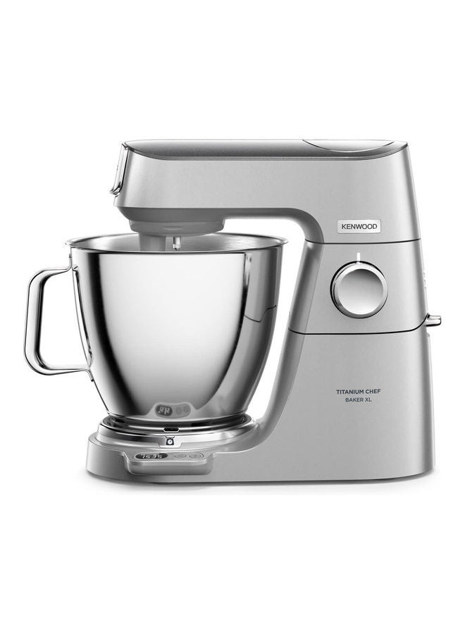 KENWOOD - Metal Body Kitchen Machine Titanium Chef Baker Xl With Built In Weighing Scale Duo Bowl 4 Tools Glass Blender Meat Grinder Food Processor Citrus Juicer Multi Mill 7 L 1200 W KVL85.704SI Silver - Image 1