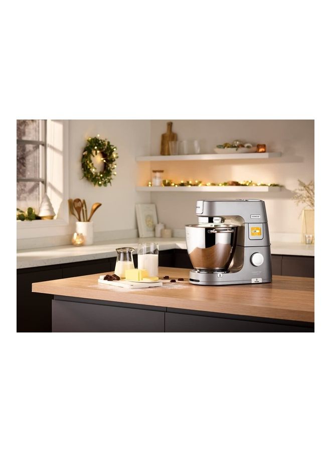 KENWOOD Stand Mixer Metal Body Kitchen Machine Titanium Chef Patissier Xl With Warming Function Built In Weighing Scale Duo Bowl 4 Tools Glass Blender Meat Grinder Multi Mill 7 L 1400 W KWL90.344SI Silver  - Image 5