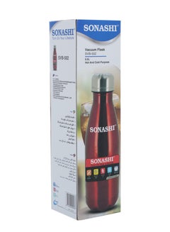 SONASHI 1L Flask Bottle  Hot And Cold Beverages  Stainless Steel Body with Double Wall Insulation  Unbreakable and Easy to Clean Bottles for Daily Use  Portable Friendly Red SVB-1002 Red 33cm  - Image 3