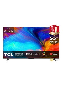 55-Inch TV 4K LED HDR10 A55 Processor 60Hz   Dolby Sound and Visuals come with Google TV -  (2022 Model) 55t635 Black